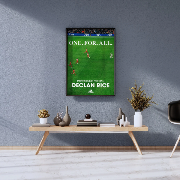 Declan Rice - One for all Arsenal Poster A3