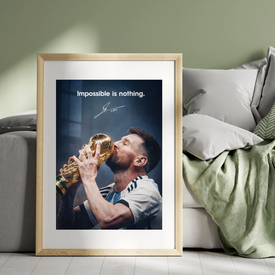 Messi ‘impossible is nothing’ Poster