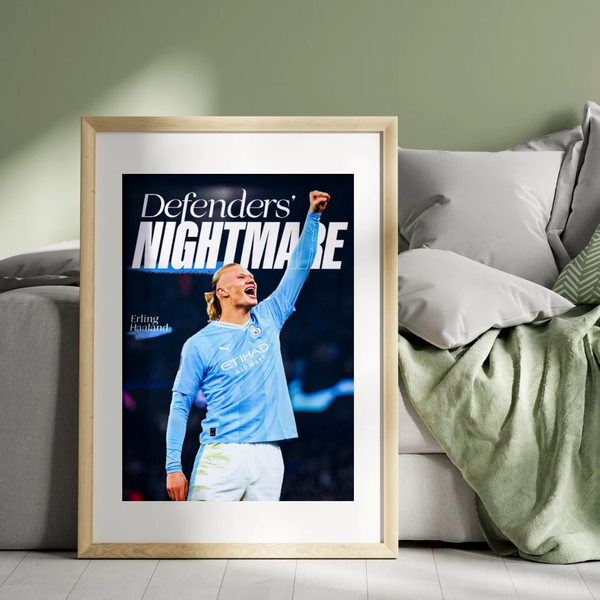 Haaland ‘Defenders Nightmare’ Poster